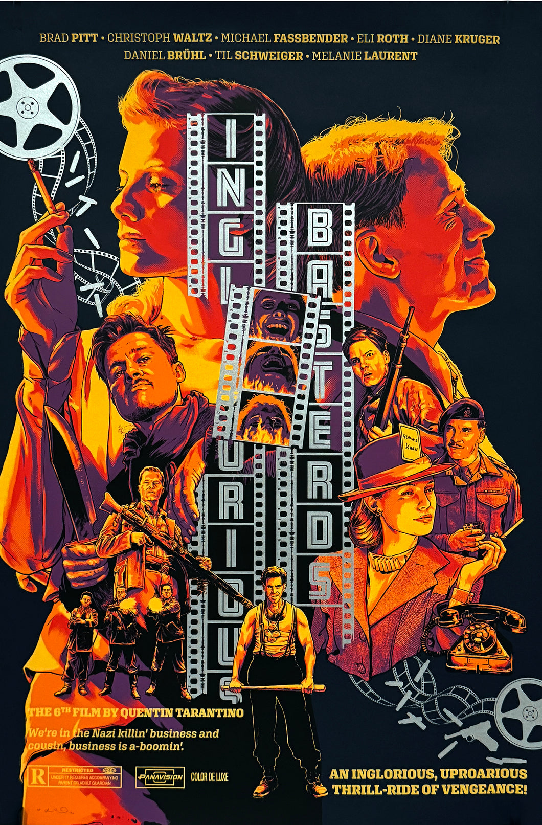 JOSHUA BUDICH 'Inglourious Basterds' (2020) Screen Print (black) - Signari Gallery 