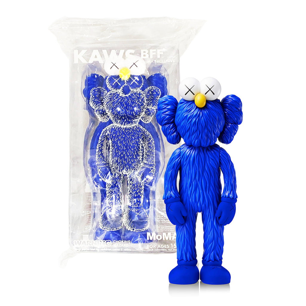KAWS 'BFF' (2017) Rare Designer Vinyl Art Figure (blue) - Signari Gallery 