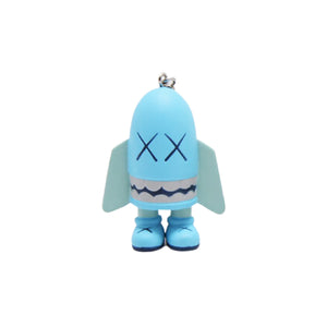 KAWS x OriginalFake 'Blitz' (2011) Rare Vinyl Figure Keychain (blue)