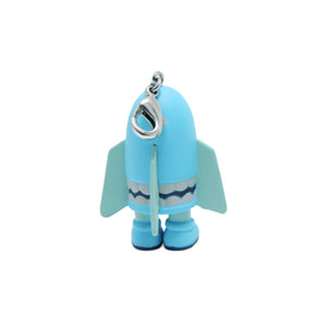 KAWS x OriginalFake 'Blitz' (2011) Rare Vinyl Figure Keychain (blue)