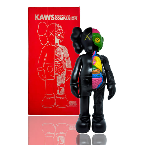 KAWS 'Companion '06' (2018) RARE Flayed Designer Art Figure (black)