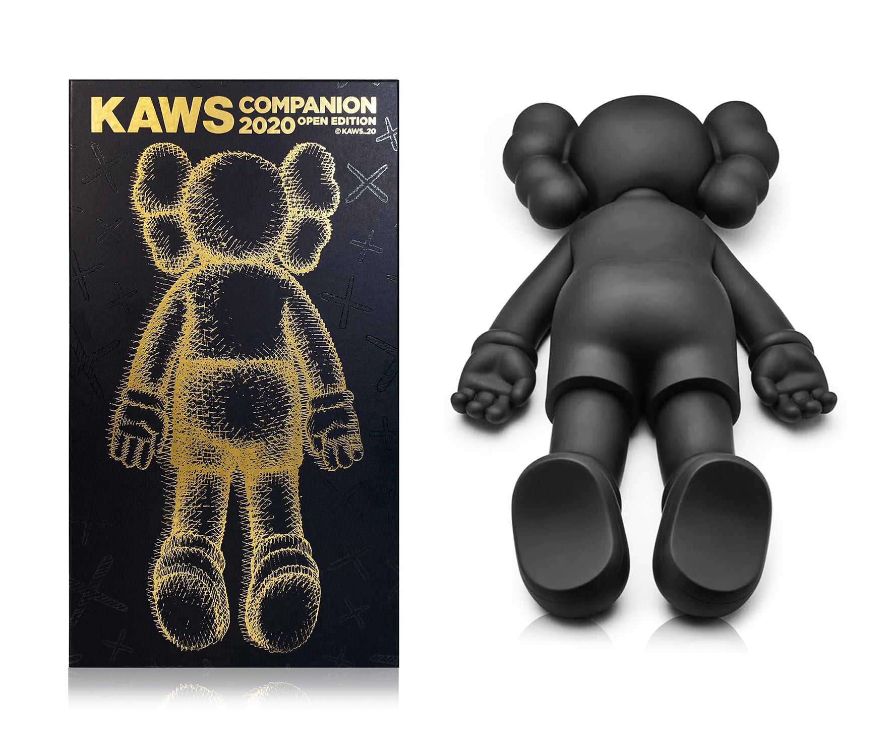 KAWS 'Companion 2020' (black) Vinyl Art Figure | Signari Gallery