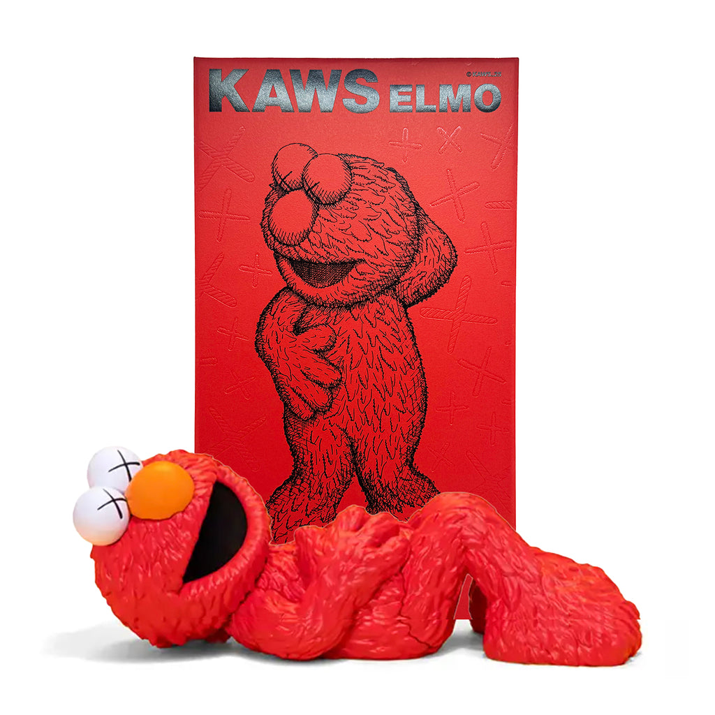 KAWS x Sesame Street 'Elmo' (2025) Limited Edition Vinyl Art Figure - Signari Gallery 