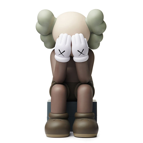 KAWS 'Passing Through' (2018) Designer Vinyl Art Figure (brown) - Signari Gallery 