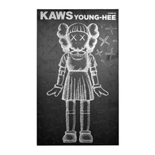 Load image into Gallery viewer, KAWS &#39;Squid Game: Young-Hee&#39; (2025) Designer Vinyl Art Figure (monotone)