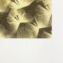 Load image into Gallery viewer, KAI + SUNNY &#39;Just an Illusion&#39; (2013) Rare Screen Print (gold) - Signari Gallery 