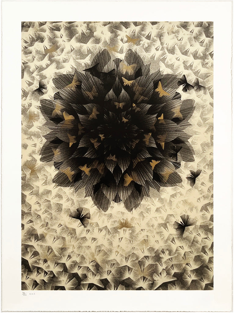 KAI + SUNNY 'Just an Illusion' (2013) Rare Screen Print (gold) - Signari Gallery 