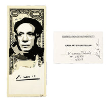Load image into Gallery viewer, KASH ART &#39;Pablo Picasso&#39; (2017) Original HPM on Currency - Signari Gallery 