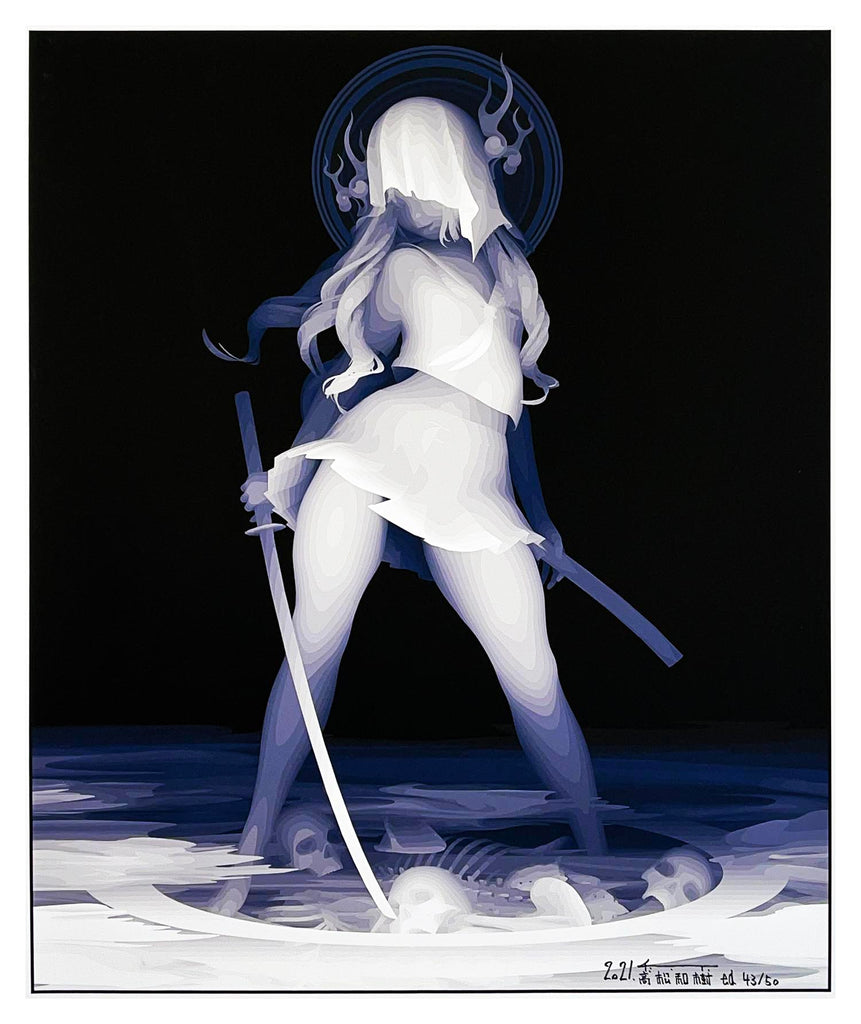 KAZUKI TAKAMATSU 'Territory of a High School Girl' (2015) Stunning Giclée on Canvas - Signari Gallery 