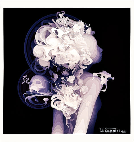KAZUKI TAKAMATSU 'Impression of Death' Rare Giclée on Canvas - Signari Gallery 