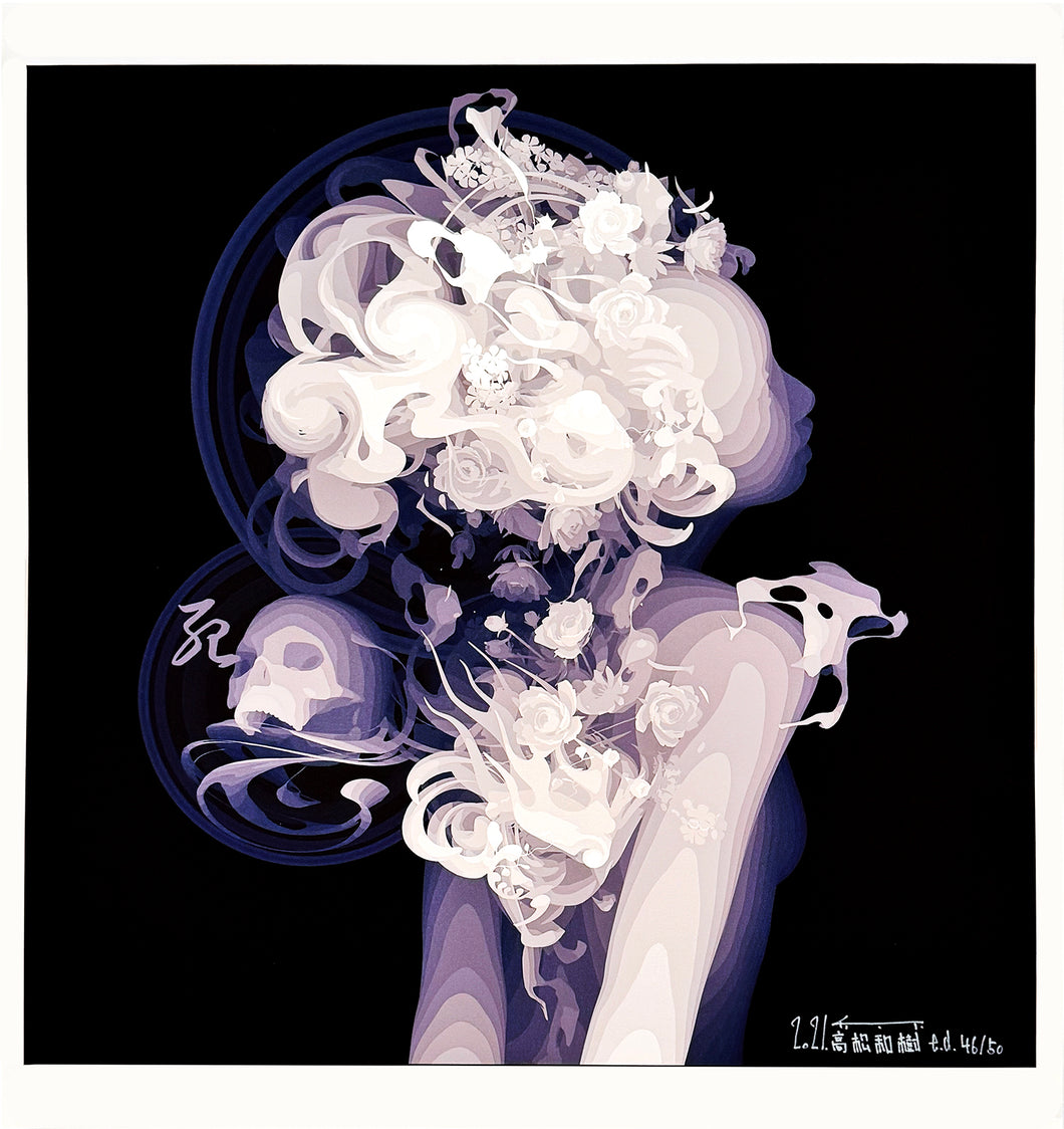 KAZUKI TAKAMATSU 'Impression of Death' Rare Giclée on Canvas - Signari Gallery 