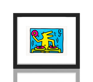 KEITH HARING x Tate London 'Untitled (DJ)' (2019) Original (framed) Show Card