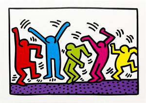 KEITH HARING x Tate London 'Untitled (Dancing Figures)' (2019) Original (framed) Show Card