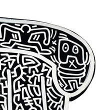 Load image into Gallery viewer, KEITH HARING &#39;Flying Devil&#39; (1988) Hand-Painted/Doodled Original on Wood - Signari Gallery 