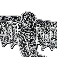Load image into Gallery viewer, KEITH HARING &#39;Flying Devil&#39; (1988) Hand-Painted/Doodled Original on Wood - Signari Gallery 
