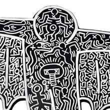 Load image into Gallery viewer, KEITH HARING &#39;Flying Devil&#39; (1988) Hand-Painted/Doodled Original on Wood - Signari Gallery 