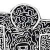 KEITH HARING 'Flying Devil' (1988) Hand-Painted/Doodled Original on Wood - Signari Gallery 
