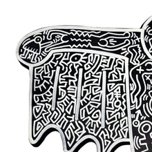 Load image into Gallery viewer, KEITH HARING &#39;Flying Devil&#39; (1988) Hand-Painted/Doodled Original on Wood - Signari Gallery 