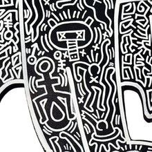 Load image into Gallery viewer, KEITH HARING &#39;Flying Devil&#39; (1988) Hand-Painted/Doodled Original on Wood - Signari Gallery 