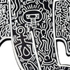 KEITH HARING 'Flying Devil' (1988) Hand-Painted/Doodled Original on Wood - Signari Gallery 
