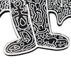 KEITH HARING 'Flying Devil' (1988) Hand-Painted/Doodled Original on Wood - Signari Gallery 