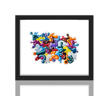 Load image into Gallery viewer, KENNY SCHARF &#39;Blob N&#39; Space&#39; (2022) Framed Premium Vinyl Sticker - Signari Gallery 