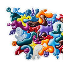 Load image into Gallery viewer, KENNY SCHARF &#39;Blob N&#39; Space&#39; (2022) Framed Premium Vinyl Sticker - Signari Gallery 