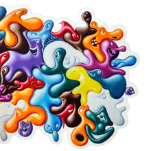 Load image into Gallery viewer, KENNY SCHARF &#39;Blob N&#39; Space&#39; (2022) Framed Premium Vinyl Sticker - Signari Gallery 