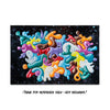 KENNY SCHARF 'Blob N' Space' (2022) Framed Premium Vinyl Sticker - Signari Gallery 