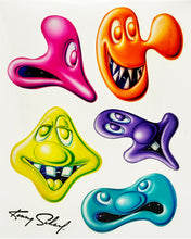 Load image into Gallery viewer, KENNY SCHARF &#39;Blobosis&#39; (2023) Glossy Character Sticker Sheet