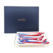 Load image into Gallery viewer, KENNY SCHARF &#39;L R R L&#39; (2025) Vibrant Bone China Tray - Signari Gallery 