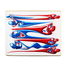 Load image into Gallery viewer, KENNY SCHARF &#39;L R R L&#39; (2025) Vibrant Bone China Tray - Signari Gallery 
