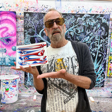 Load image into Gallery viewer, KENNY SCHARF &#39;L R R L&#39; (2025) Vibrant Bone China Tray - Signari Gallery 