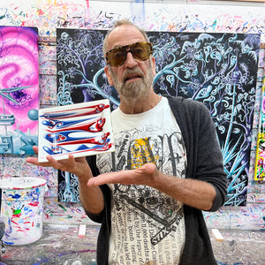 KENNY SCHARF 'L R R L' (2025) Vibrant Bone China Tray - Signari Gallery 