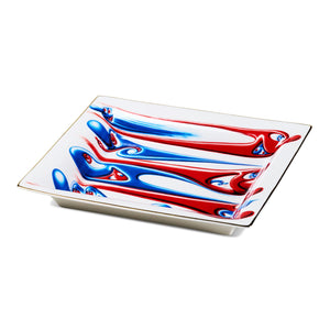 KENNY SCHARF 'L R R L' (2025) Vibrant Bone China Tray - Signari Gallery 