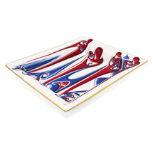 Load image into Gallery viewer, KENNY SCHARF &#39;L R R L&#39; (2025) Vibrant Bone China Tray - Signari Gallery 