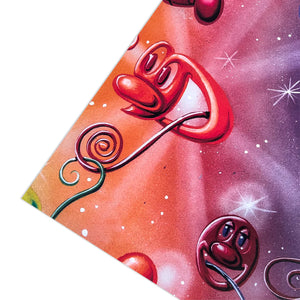 KENNY SCHARF 'Viera Panasonic Sparkle Rainbow' (2023) Wrapping Paper (x3)