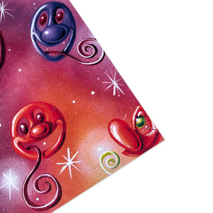 KENNY SCHARF 'Viera Panasonic Sparkle Rainbow' (2023) Wrapping Paper (x3)