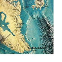 Load image into Gallery viewer, KURZNACHZEHN 'Where is the Ice?' (2024) Original HPM on World Map - Signari Gallery 