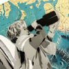 KURZNACHZEHN 'Where is the Ice?' (2024) Original HPM on World Map - Signari Gallery 