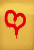 LASER 3.14 'Heart' (2024) Hand-Painted Original on Gold Foil Art Paper