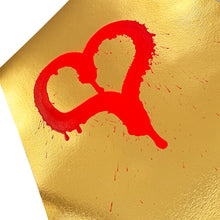 Load image into Gallery viewer, LASER 3.14 &#39;Heart&#39; (2024) Hand-Painted Original on Gold Foil Art Paper