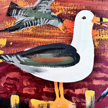Load image into Gallery viewer, LEE REYNOLDS 'Seagull and Dock' (1970s) Custom Framed Original on Canvas - Signari Gallery 