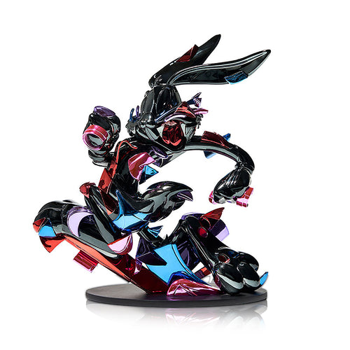 LOUIS DE GUZMAN 'A Wild Hare II' (chrome) Vinyl Figure - Signari Gallery 