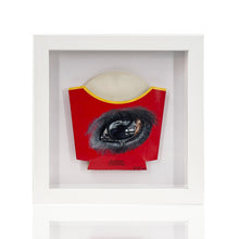 Load image into Gallery viewer, LOUISE McNAUGHT &#39;Do You Want Eyes with That?&#39; (2019) RARE Artist-Framed Original on Fast Food Package - Signari Gallery 