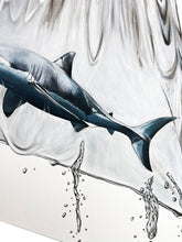 Load image into Gallery viewer, LOUISE McNAUGHT &#39;Shark in a Bag&#39; (2022) Framed Original on Canvas - Signari Gallery 