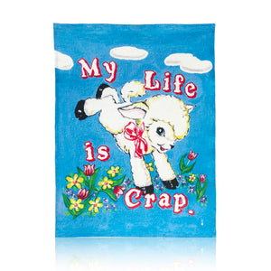 MAGDA ARCHER 'My Life is Crap' (2018) Digitally Printed Tea Towel - Signari Gallery 
