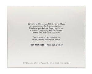 MARGARET KEANE 'San Francisco - Here We Come' Original (blank) Greeting Card - Signari Gallery 