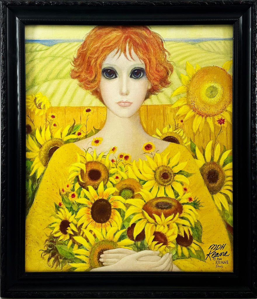 MARGARET KEANE 'Sunflower' Framed Giclée on Canvas - Signari Gallery 