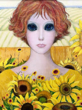 Load image into Gallery viewer, MARGARET KEANE &#39;Sunflower&#39; Framed Giclée on Canvas - Signari Gallery 